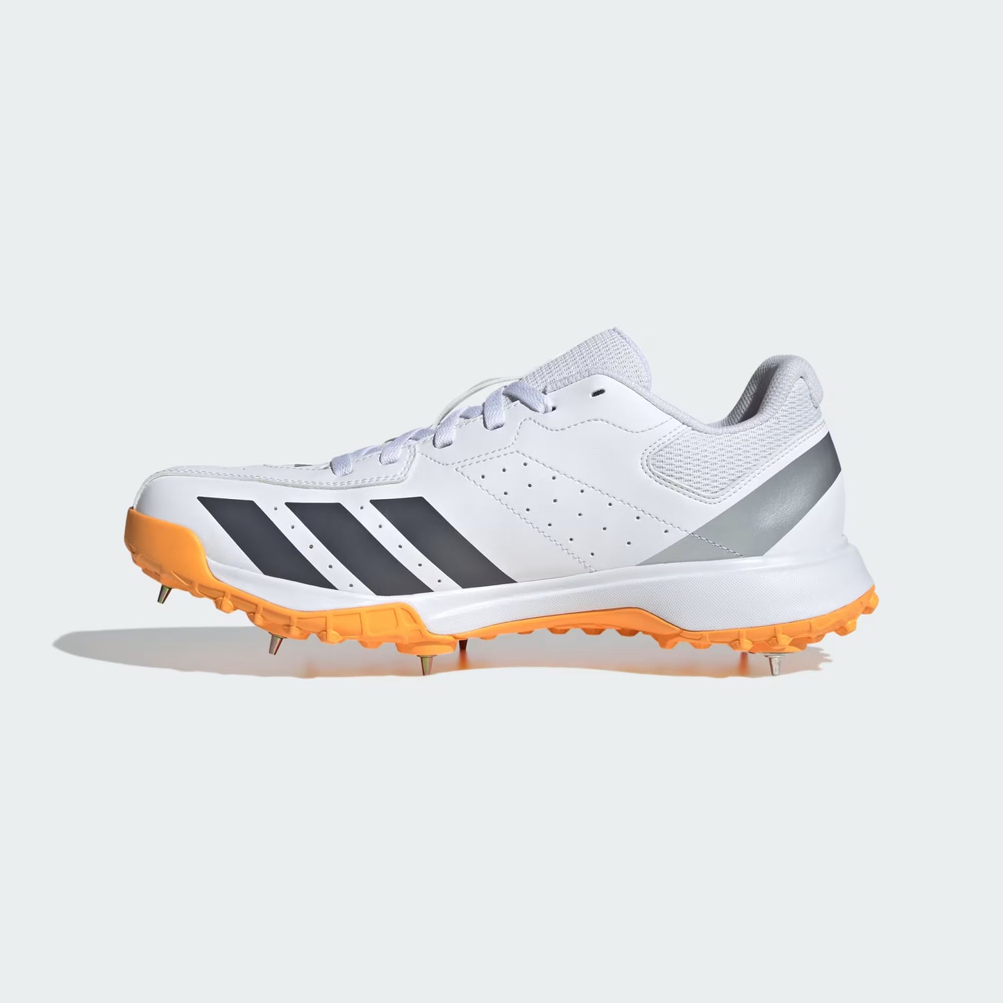 Adidas Howzat Spike Cricket Shoe - White/Onyx/Tangerine