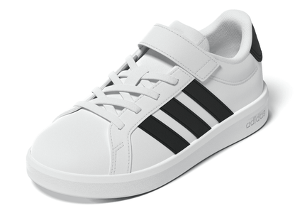 Adidas Kids Grand Court 3.0 Shoes - White/Black/White