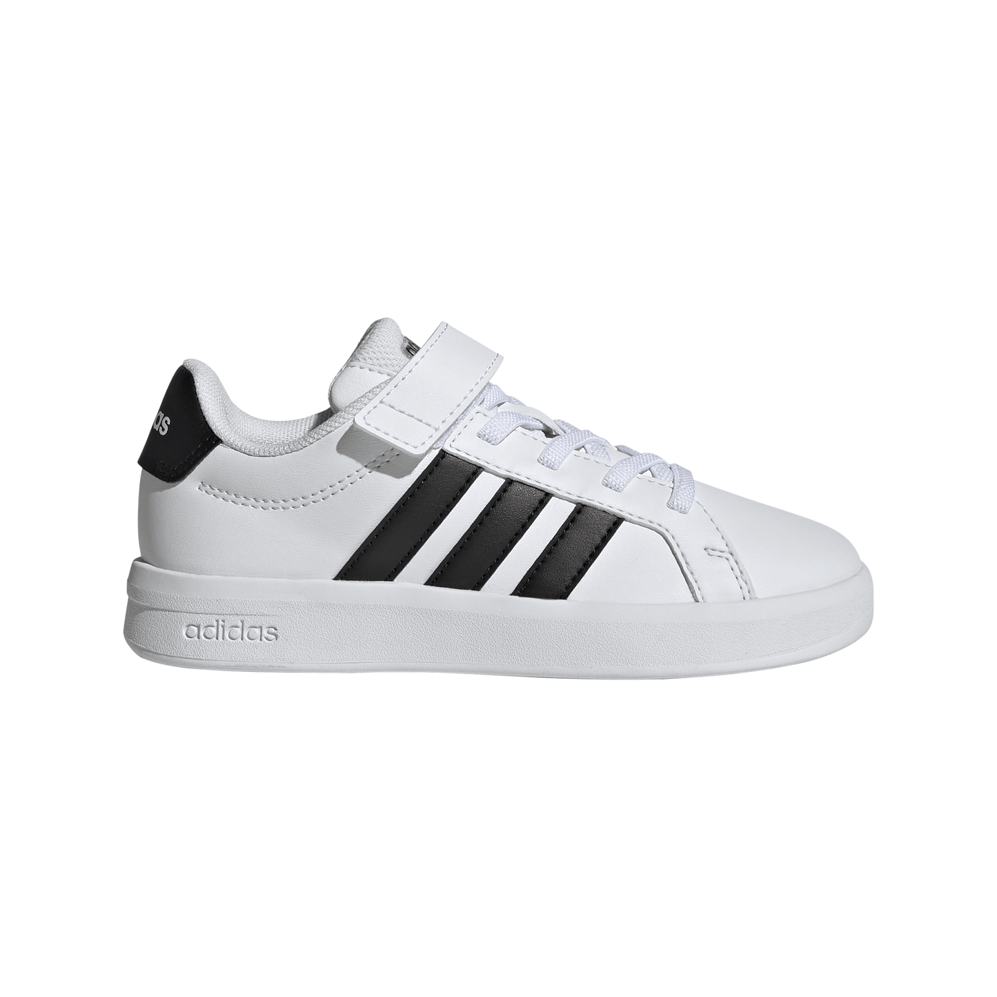 Adidas Kids Grand Court 3.0 Shoes - White/Black/White