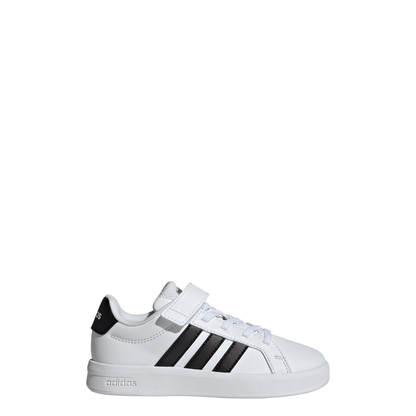Adidas Kids Grand Court 3.0 Shoes - White/Black/White