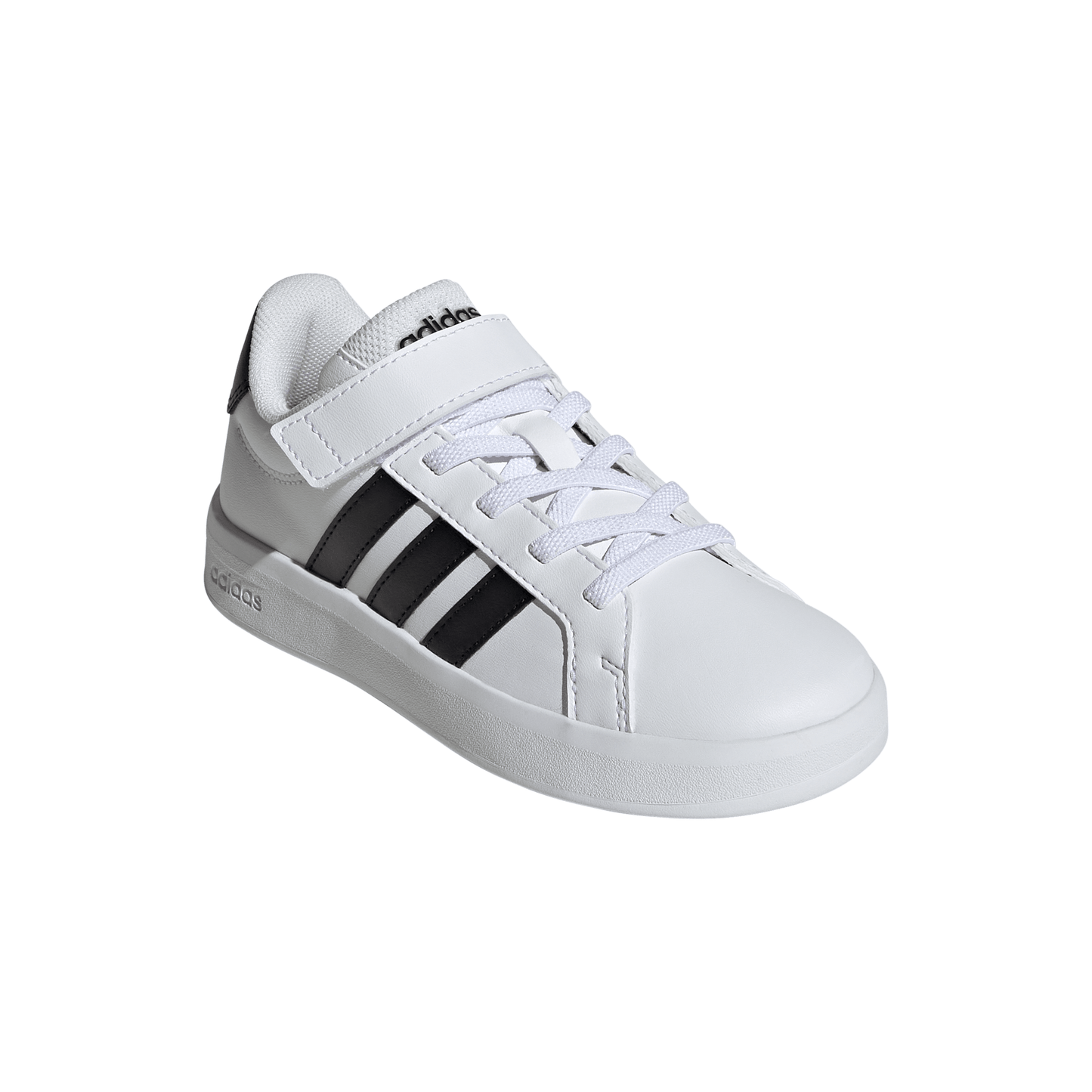 Adidas Kids Grand Court 3.0 Shoes - White/Black/White