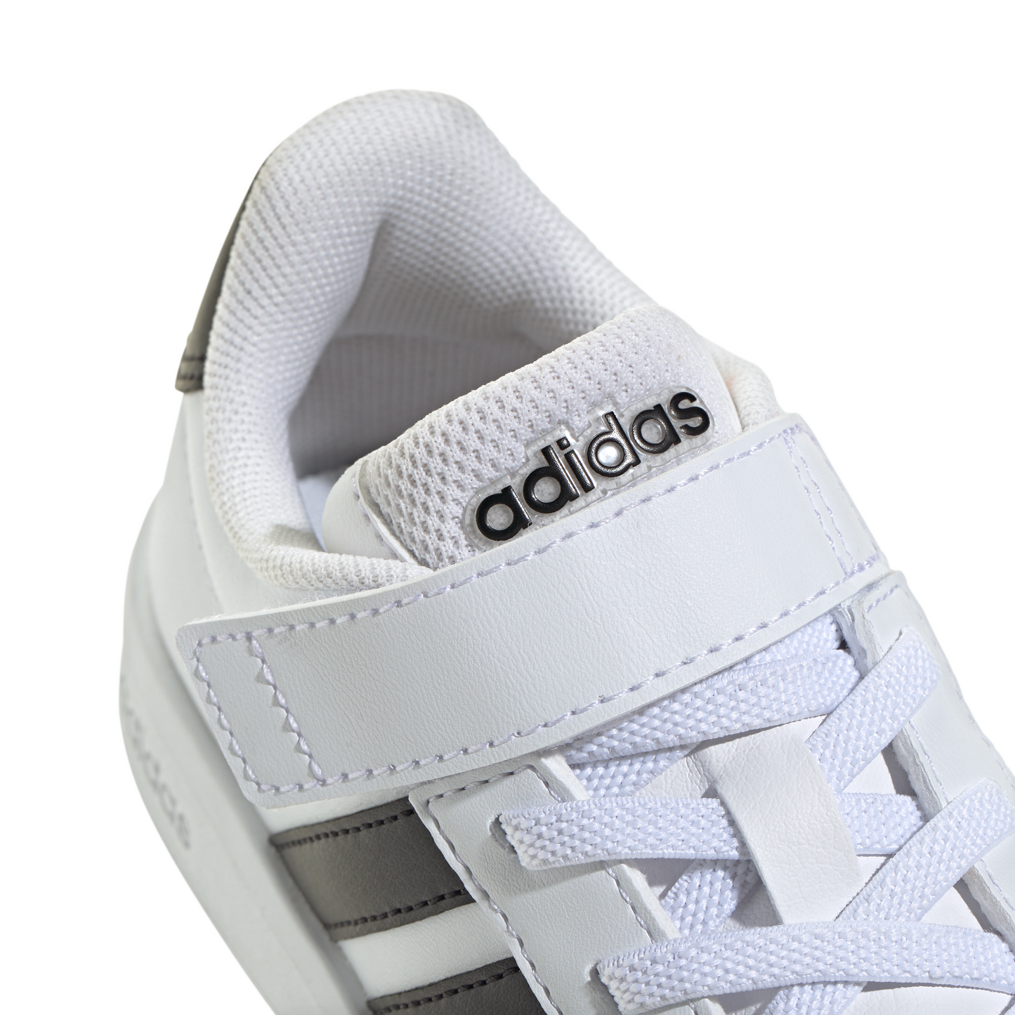 Adidas Kids Grand Court 3.0 Shoes - White/Black/White