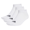 Adidas Thin and Light Sportswear Low-Cut Socks 3 Pairs - White