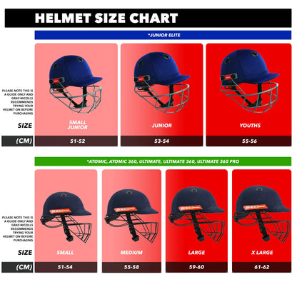 Gray Nicolls Atomic 360 Cricket Helmet - Navy