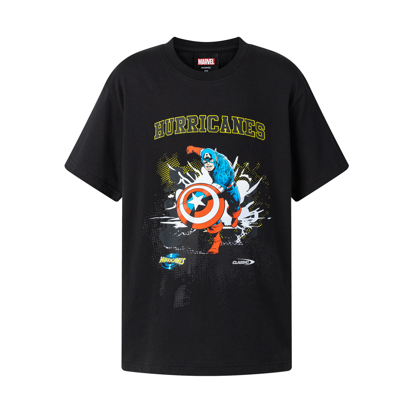 Classic Hurricanes Youth Marvel Captain America Tee
