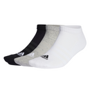 Adidas Cushioned Low-Cut Socks 3 Pairs - Grey/White/Black