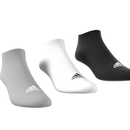 Adidas Cushioned Low-Cut Socks 3 Pairs - Grey/White/Black