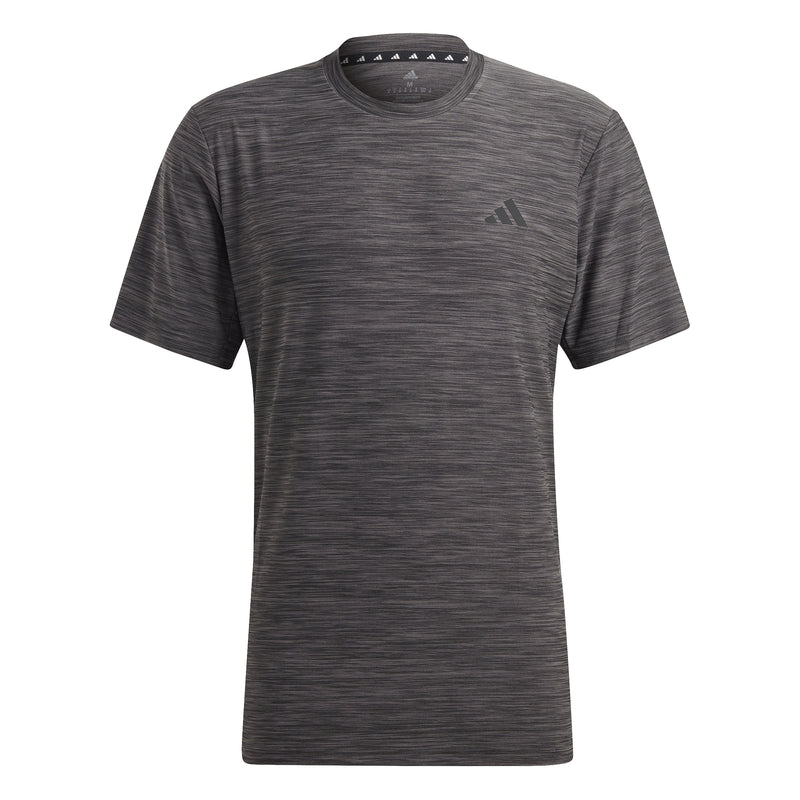 Adidas Mens Training Essentials Stretch Training T-Shirt - Black/Grey/Black