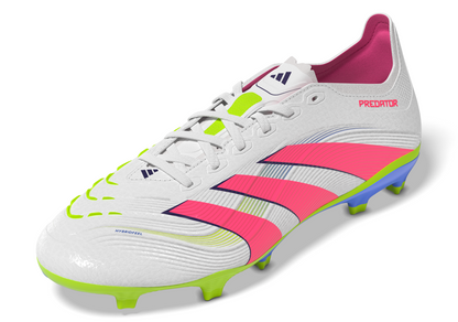 Adidas Predator League Firm/Multi-Ground Boots - White/Pink/Lemon