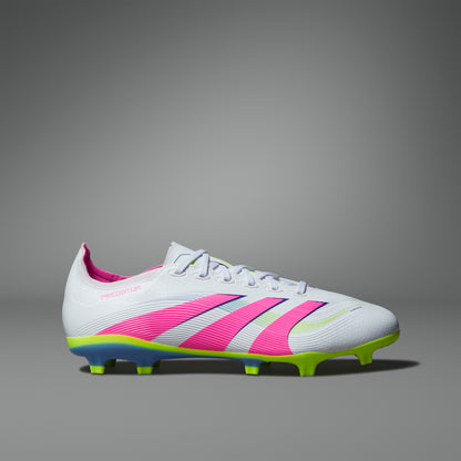 Adidas Predator League Firm/Multi-Ground Boots - White/Pink/Lemon