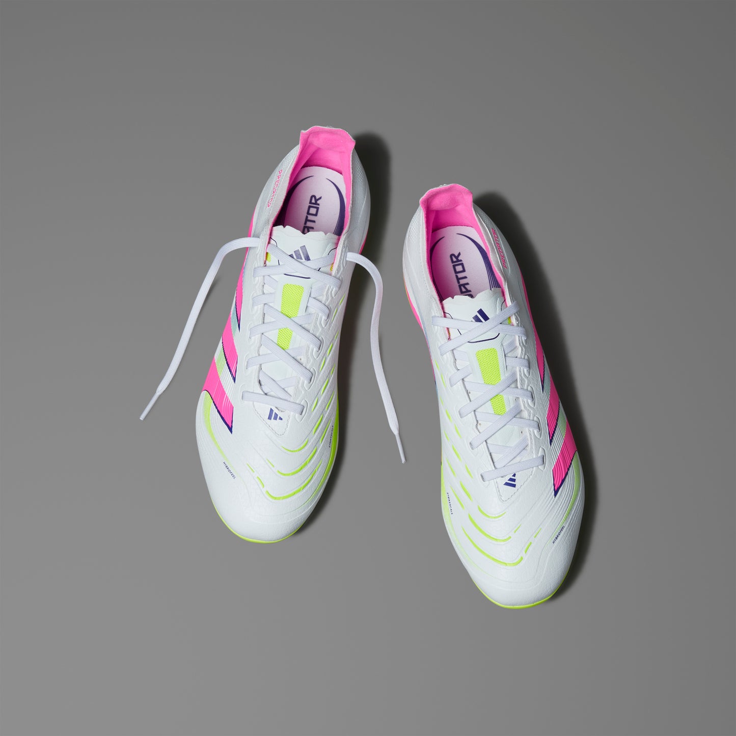 Adidas Predator League Firm/Multi-Ground Boots - White/Pink/Lemon