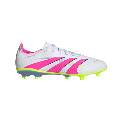 Adidas Predator League Firm/Multi-Ground Boots - White/Pink/Lemon