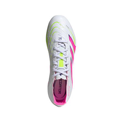 Adidas Predator League Firm/Multi-Ground Boots - White/Pink/Lemon
