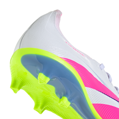 Adidas Predator League Firm/Multi-Ground Boots - White/Pink/Lemon