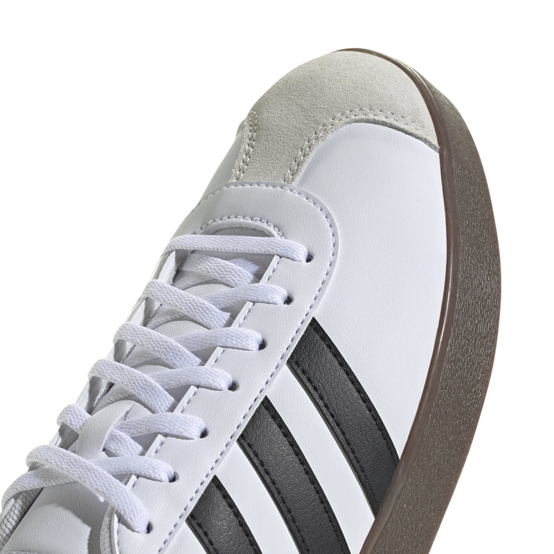 Adidas Mens VL Court Base Shoes - White/Black/Grey