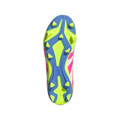 Adidas Predator Club Firm/Multi-Ground Boots Kids - White/Pink/Lemon