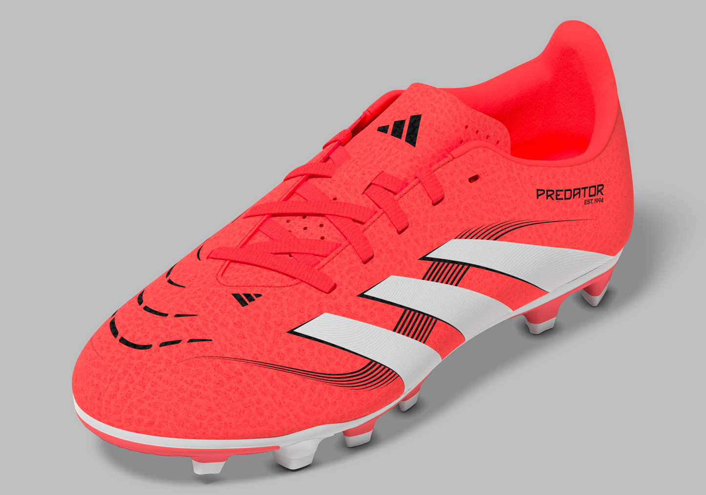 Adidas Kids Predator Club Firm/Multi-Ground Boots -Lucid Red/White
