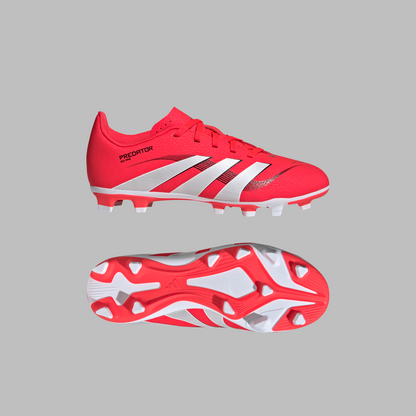Adidas Kids Predator Club Firm/Multi-Ground Boots -Lucid Red/White