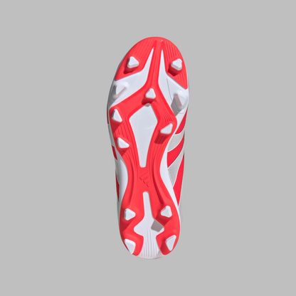 Adidas Kids Predator Club Firm/Multi-Ground Boots -Lucid Red/White