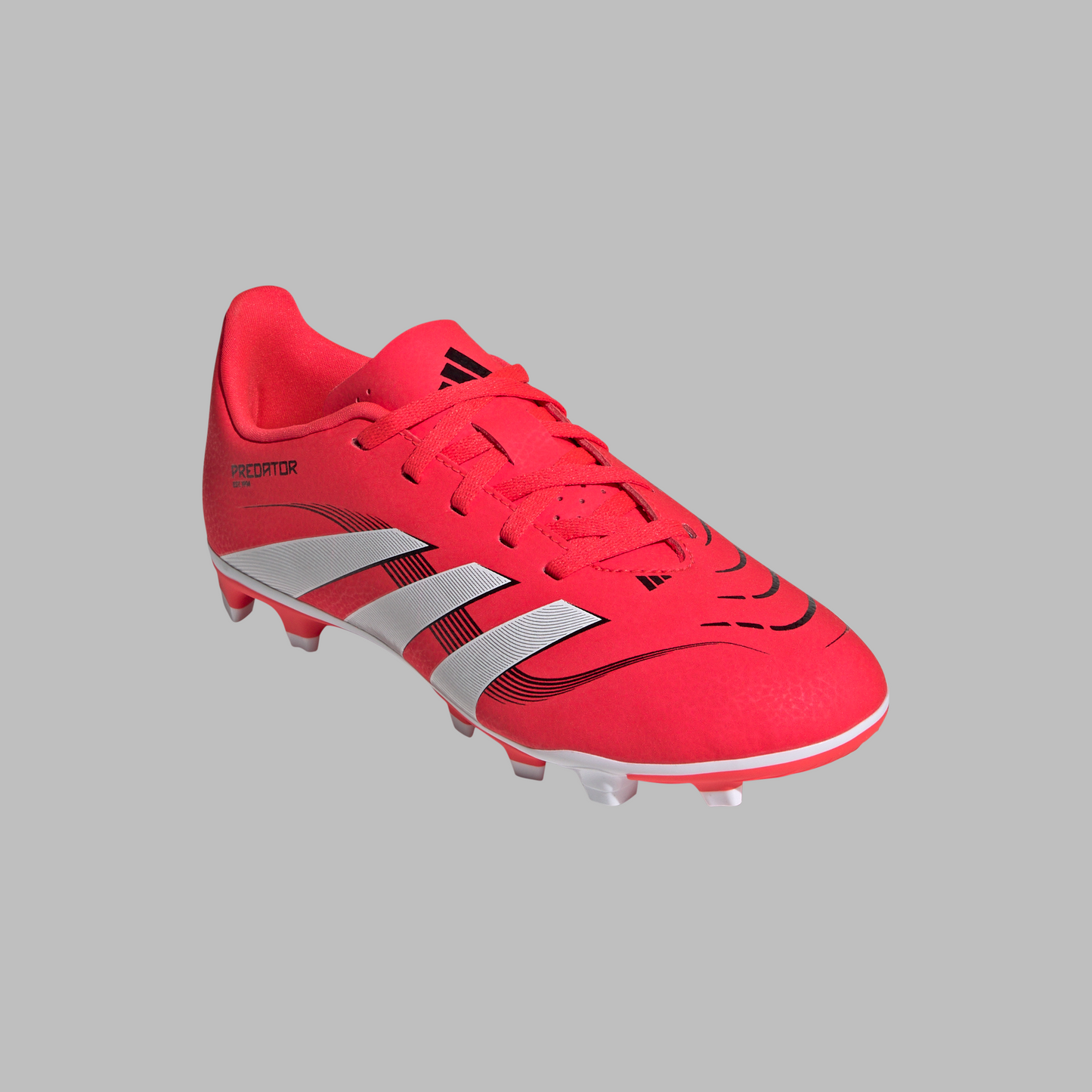 Adidas Kids Predator Club Firm/Multi-Ground Boots -Lucid Red/White