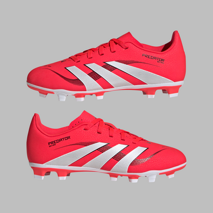 Adidas Kids Predator Club Firm/Multi-Ground Boots -Lucid Red/White