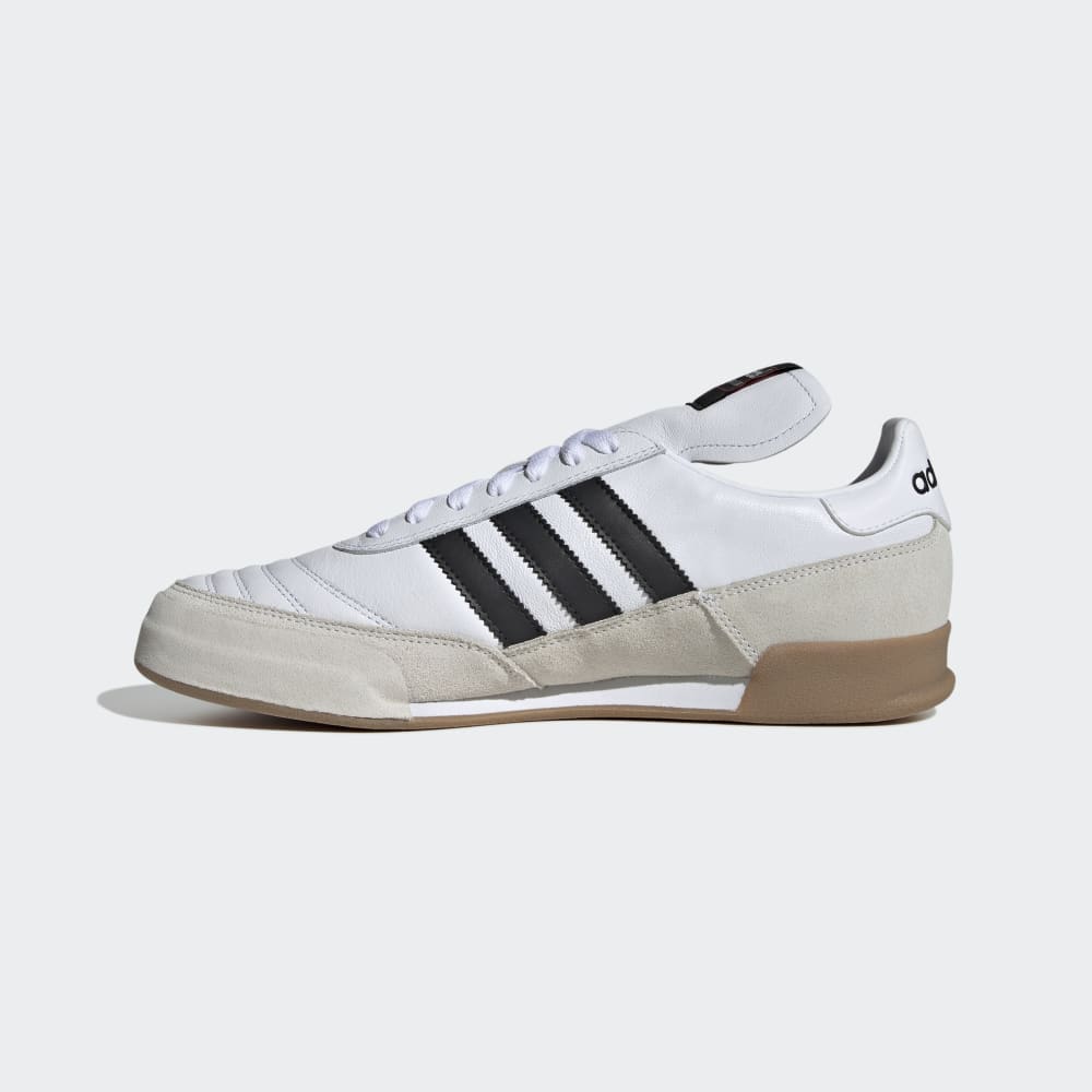 Adidas Mens Mundial Goal Indoor Shoe - White/Black/Silver