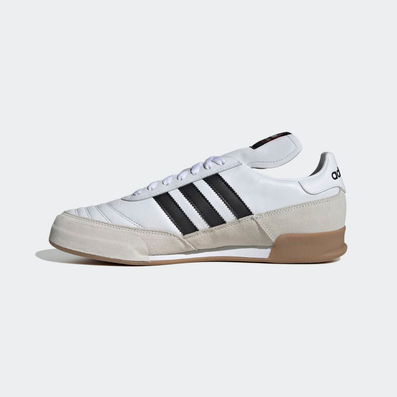 Adidas Mens Mundial Goal Indoor Shoe - White/Black/Silver