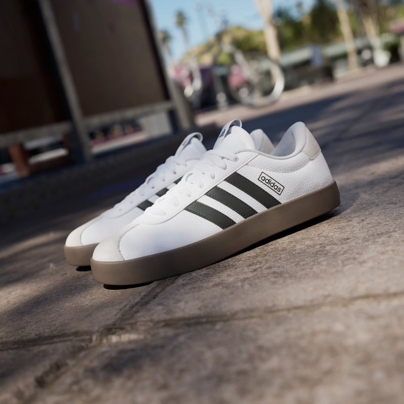 Adidas Womens VL Court 3.0 Shoes - Cloud White/Core Black/Grey One