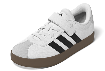 Adidas VL Court 3.0 Skateboarding Shoes Kids - White/Black/Grey