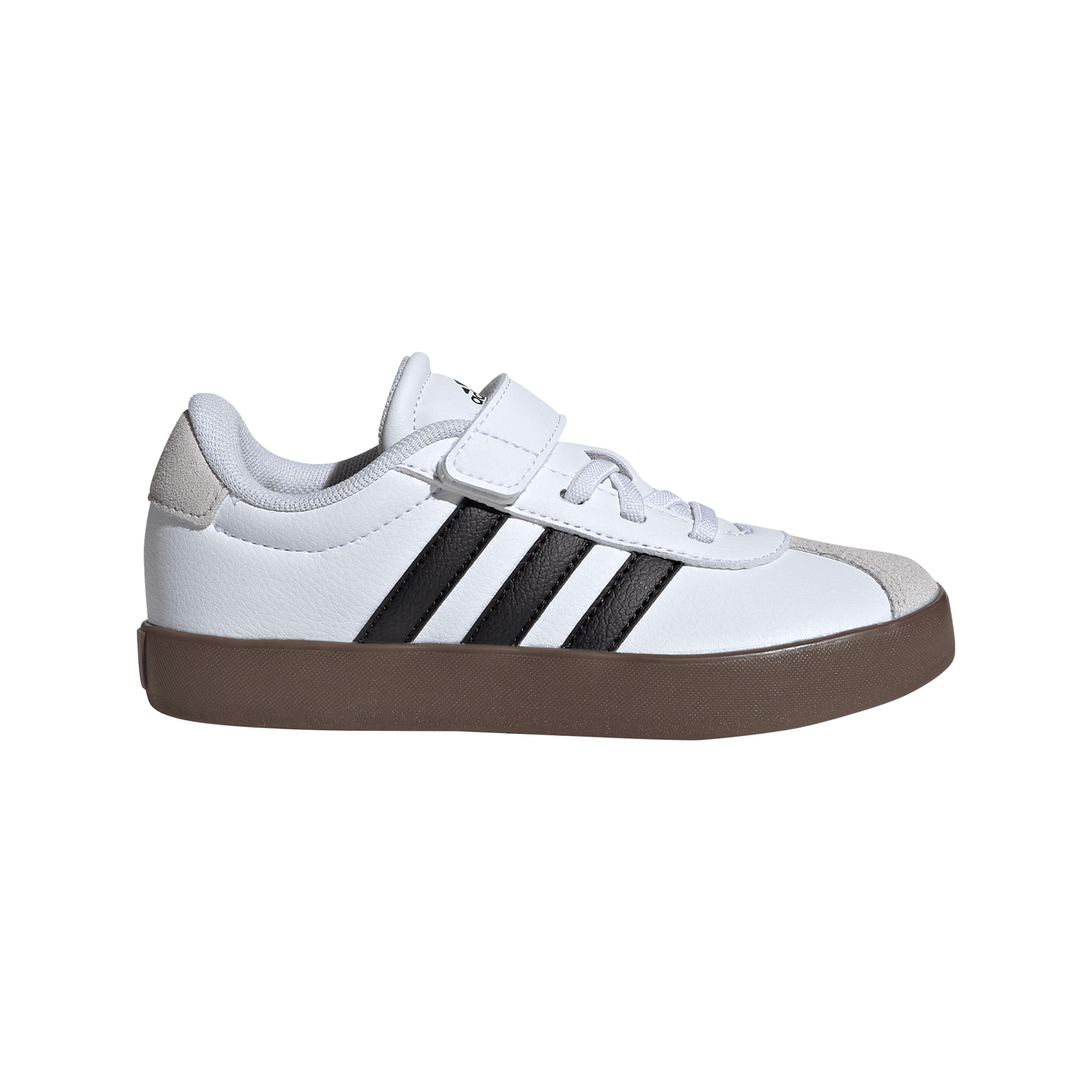 Adidas VL Court 3.0 Skateboarding Shoes Kids - White/Black/Grey