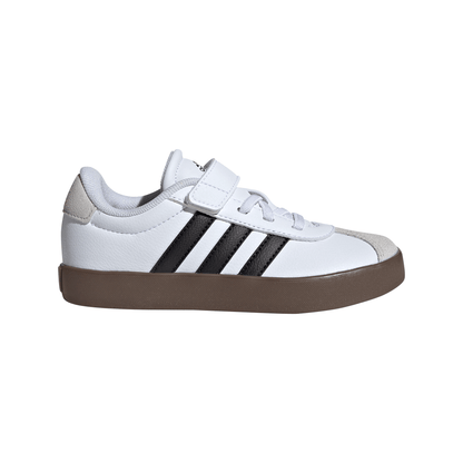 Adidas VL Court 3.0 Skateboarding Shoes Kids - White/Black/Grey