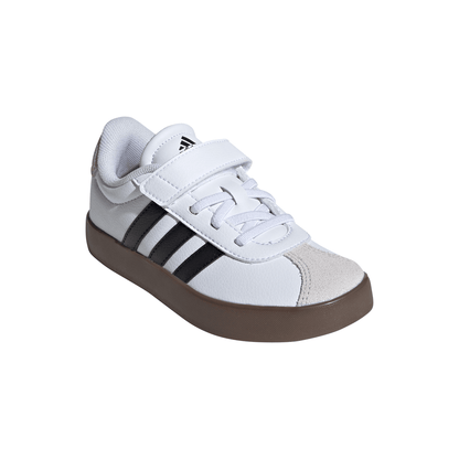 Adidas VL Court 3.0 Skateboarding Shoes Kids - White/Black/Grey
