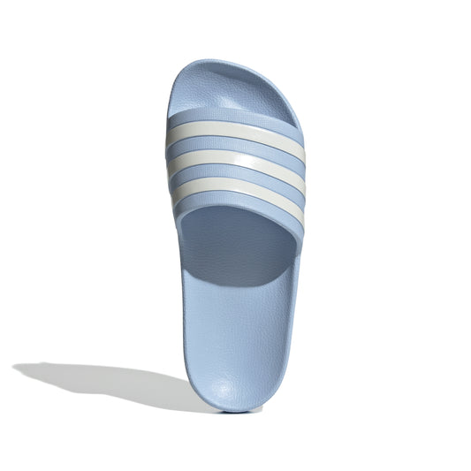 Adidas Womens Adilette Aqua Slides - Glow Blue