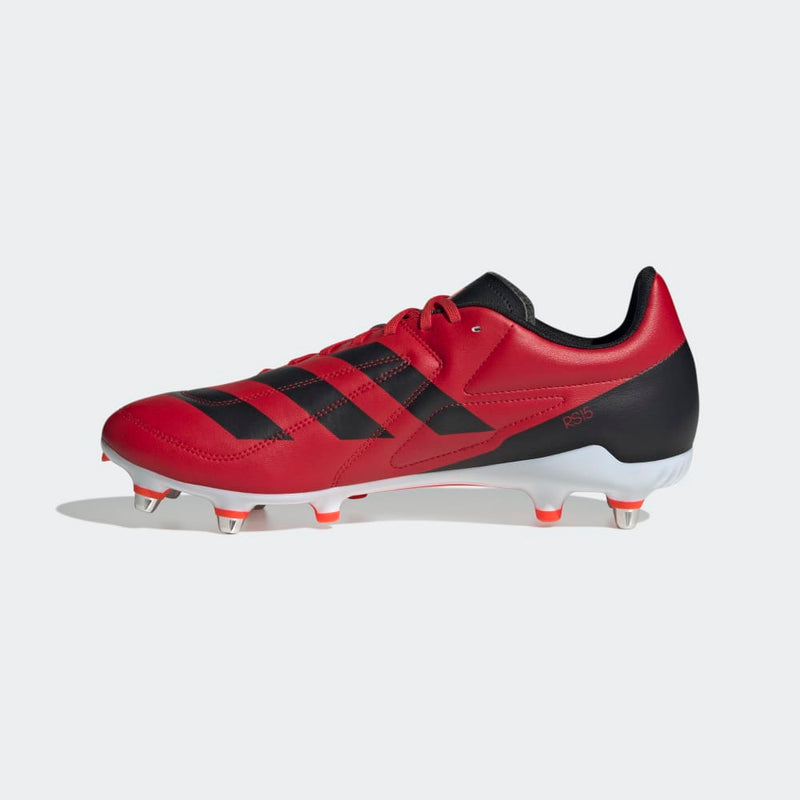 Adidas RS-15 (SG) Rugby Boots - Scarlet/Black/Red