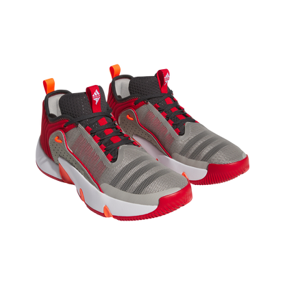 Adidas Mens Trae Unlimited Basketball Shoes - Grey/Carbon/Scarlet