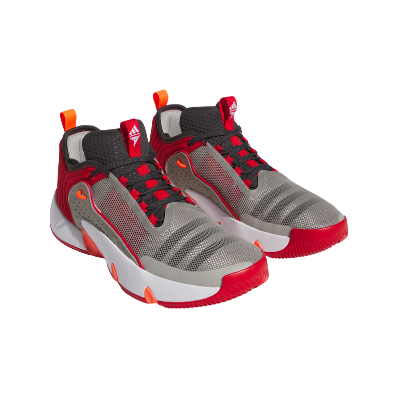 Adidas Mens Trae Unlimited Basketball Shoes - Grey/Carbon/Scarlet