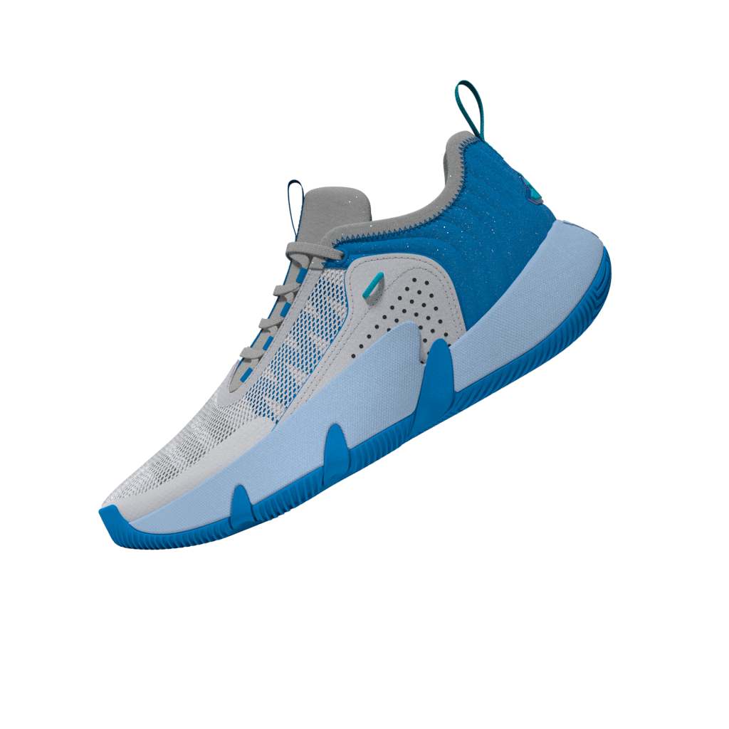 Adidas Trae Unlimited Junior Basketball Shoes - Grey/Grey/Blue