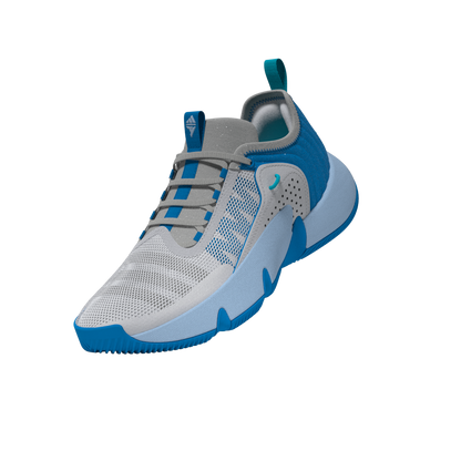 Adidas Trae Unlimited Junior Basketball Shoes - Grey/Grey/Blue