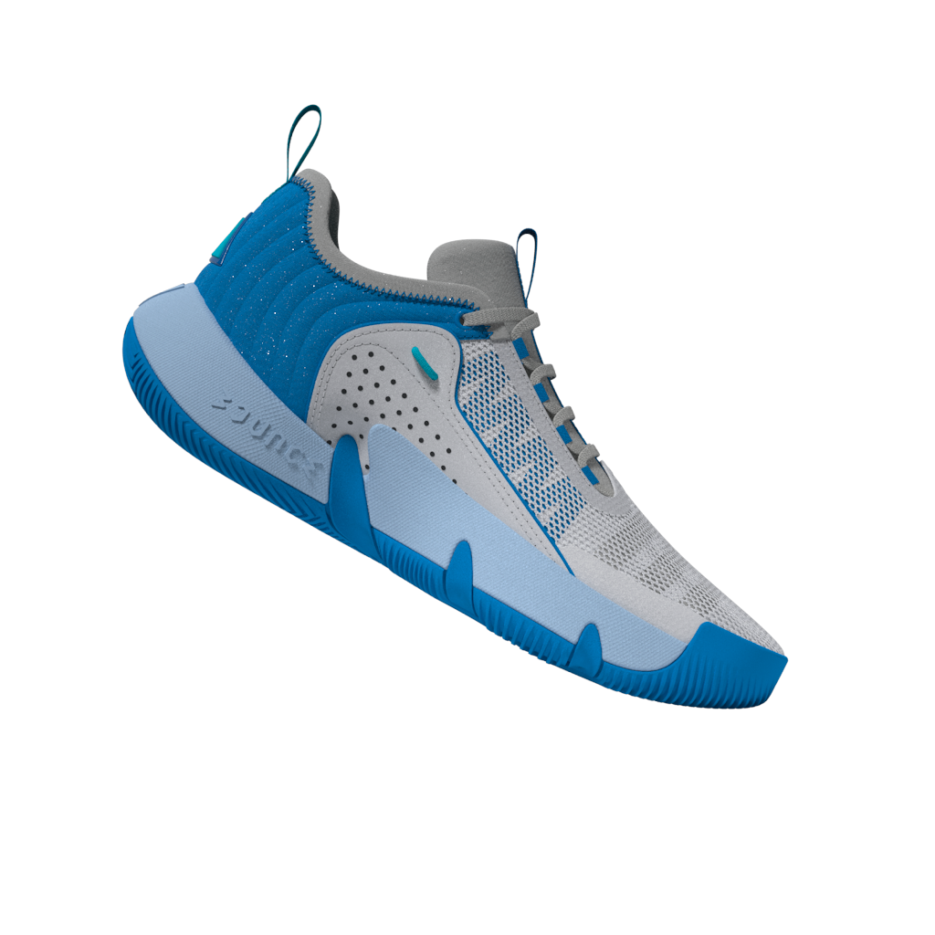 Adidas Trae Unlimited Junior Basketball Shoes - Grey/Grey/Blue