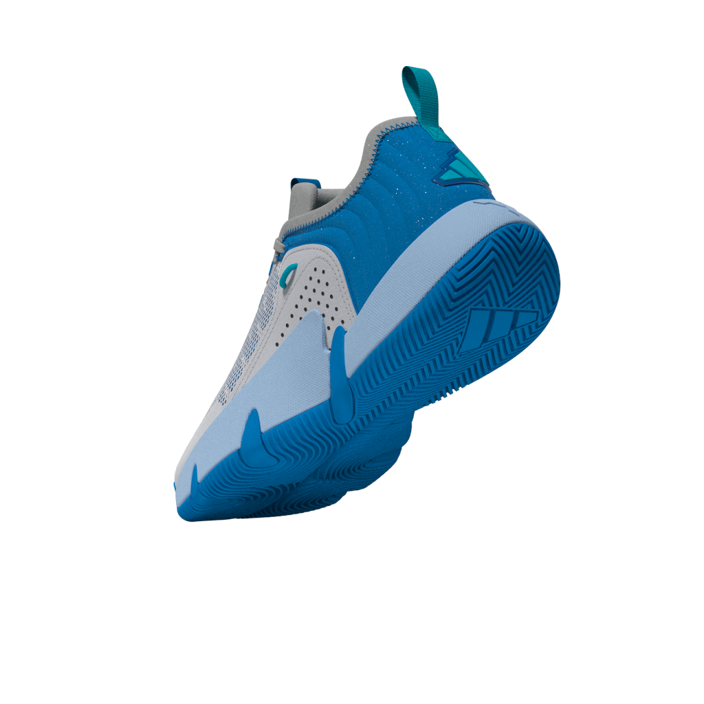 Adidas Trae Unlimited Junior Basketball Shoes - Grey/Grey/Blue