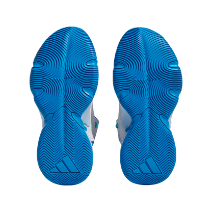 Adidas Trae Unlimited Junior Basketball Shoes - Grey/Grey/Blue