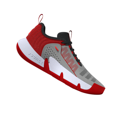 Adidas Trae Unlimited Junior Basketball Shoes - Grey/Carbon/Scarlet