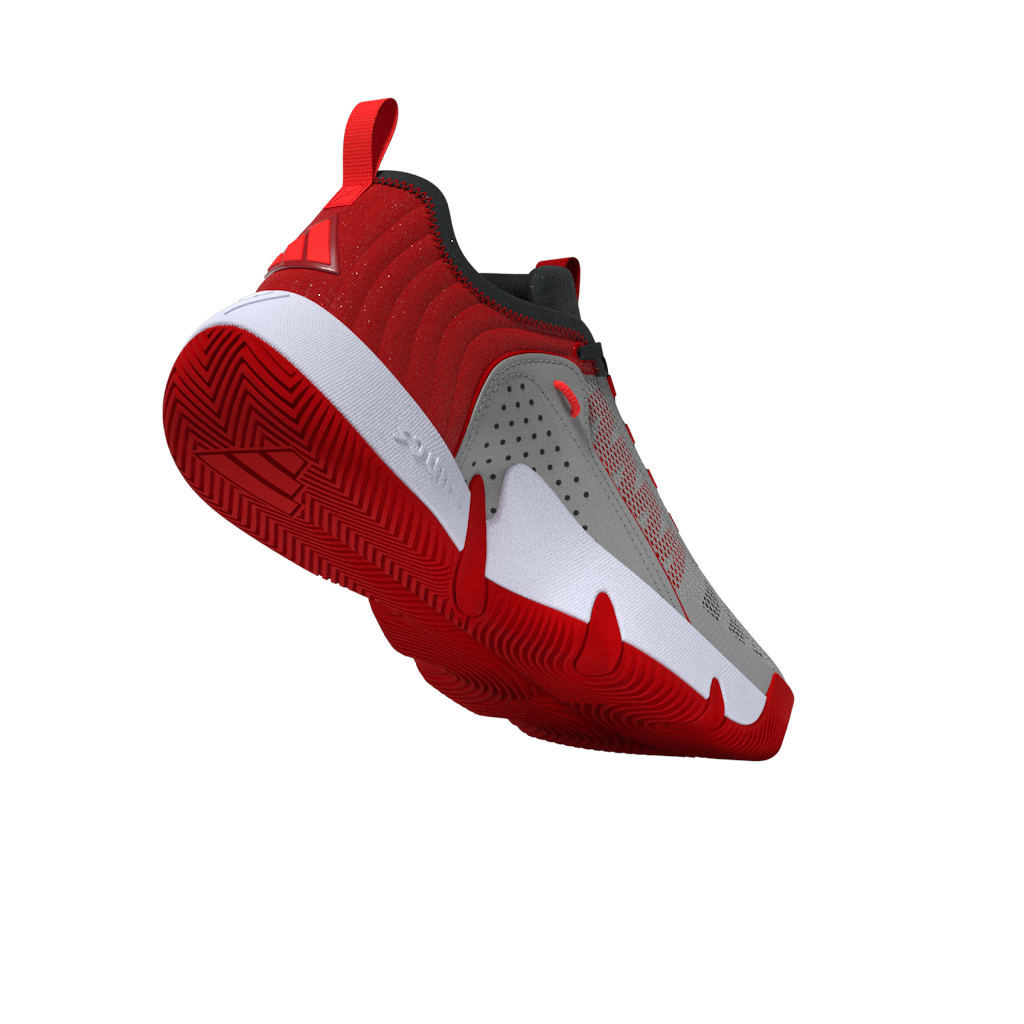 Adidas Trae Unlimited Junior Basketball Shoes - Grey/Carbon/Scarlet