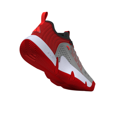 Adidas Trae Unlimited Junior Basketball Shoes - Grey/Carbon/Scarlet