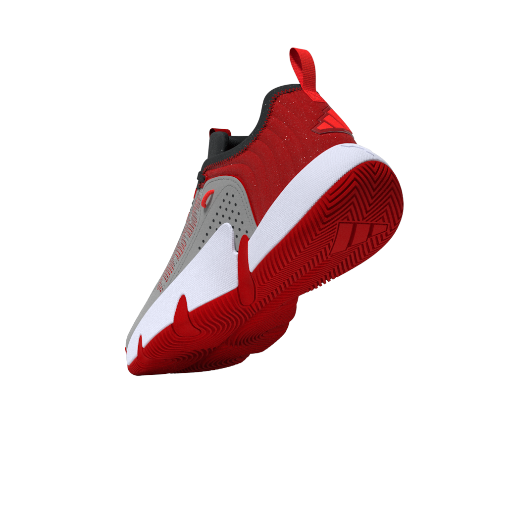 Adidas Trae Unlimited Junior Basketball Shoes - Grey/Carbon/Scarlet