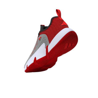 Adidas Trae Unlimited Junior Basketball Shoes - Grey/Carbon/Scarlet