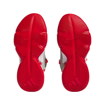 Adidas Trae Unlimited Junior Basketball Shoes - Grey/Carbon/Scarlet