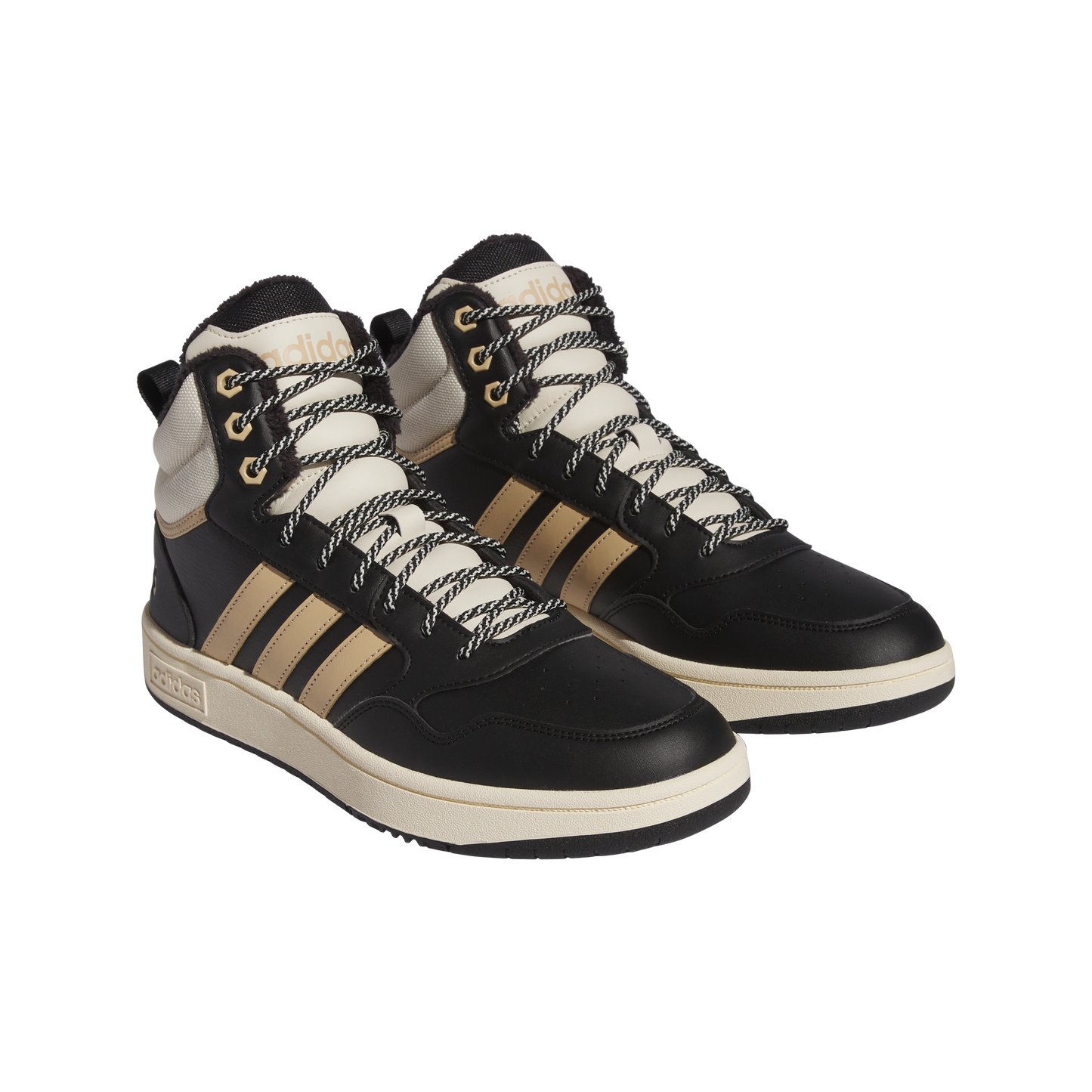 Adidas Mens Hoops 3.0 Mid Lifestyle Basketball Classic Fur Lining Winterized Shoes