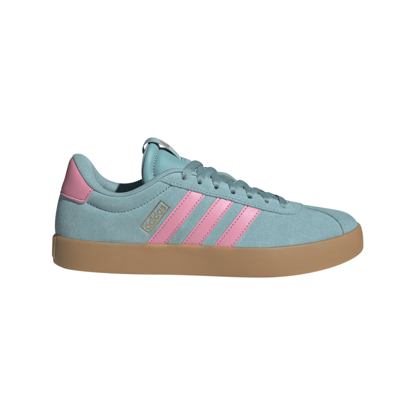 Adidas Womens VL Court 3.0 Shoes - Mint/Pink/Gold