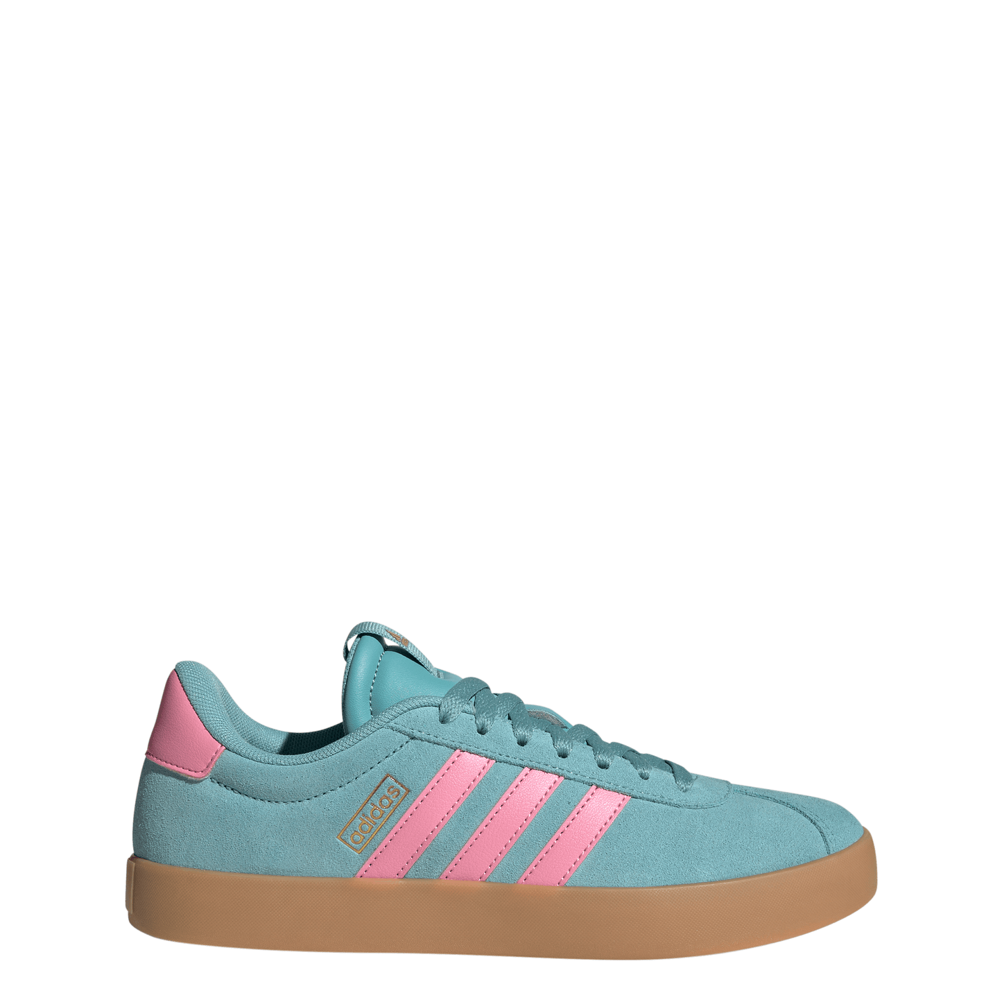 Adidas Womens VL Court 3.0 Shoes - Mint/Pink/Gold